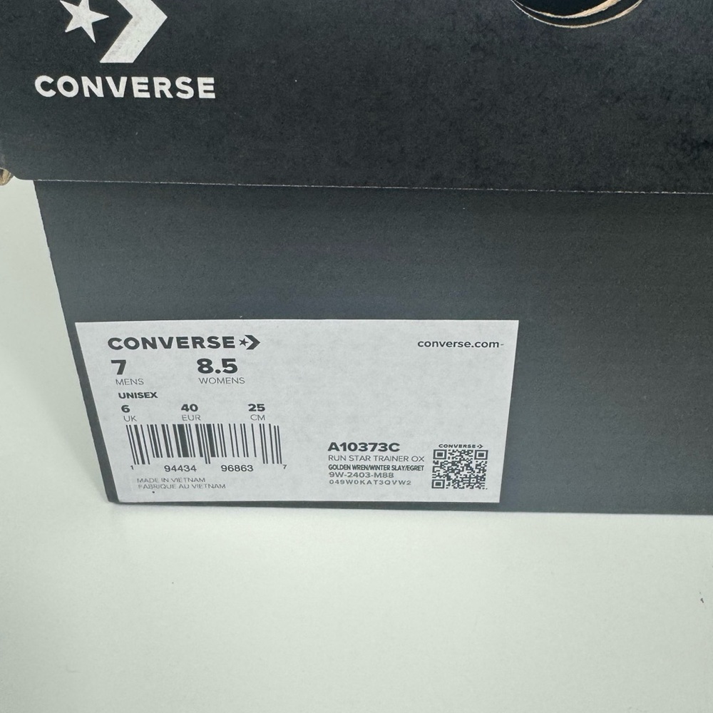 Converse Run Star Trainer Unisex Golden Wren/Winter Slay Low‎ Sneakers M7/W8.5 - Picture 9 of 9